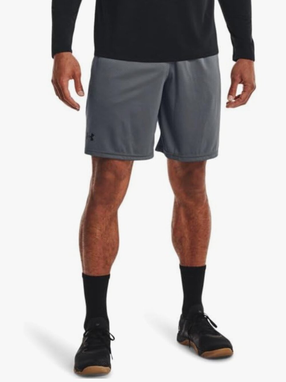 Under Armour Tech Mens Mesh Shorts, Pitch Gray-black